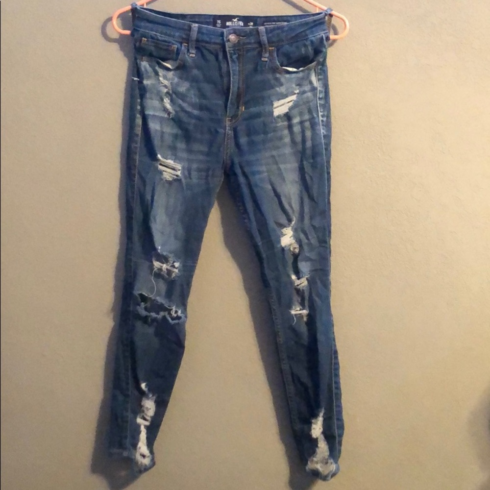 High rise crop super skinny